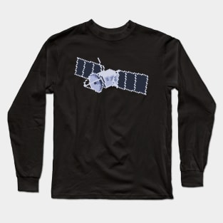 Satellite Pixel Art Long Sleeve T-Shirt